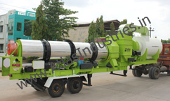 Mobile drying and mixing unit