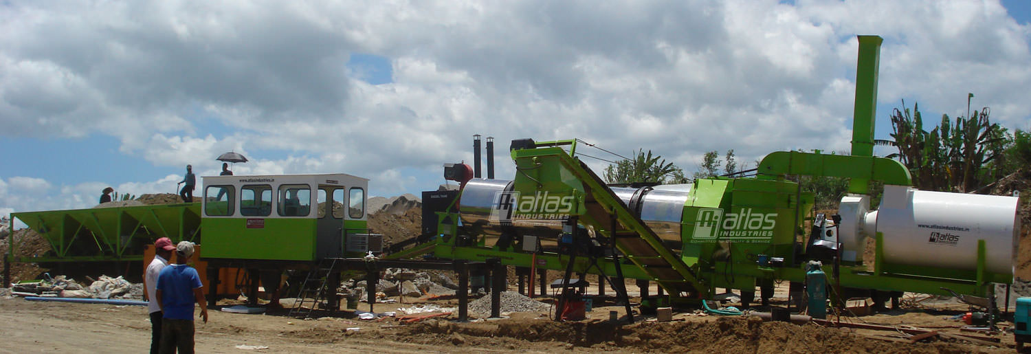 Stationary asphalt drum mix plant